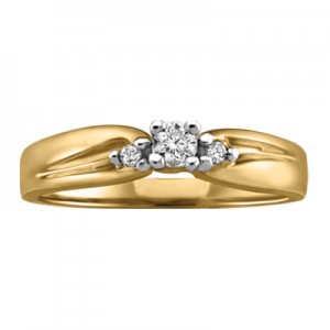  Lady ring white gold, diamonds SI2 / HI